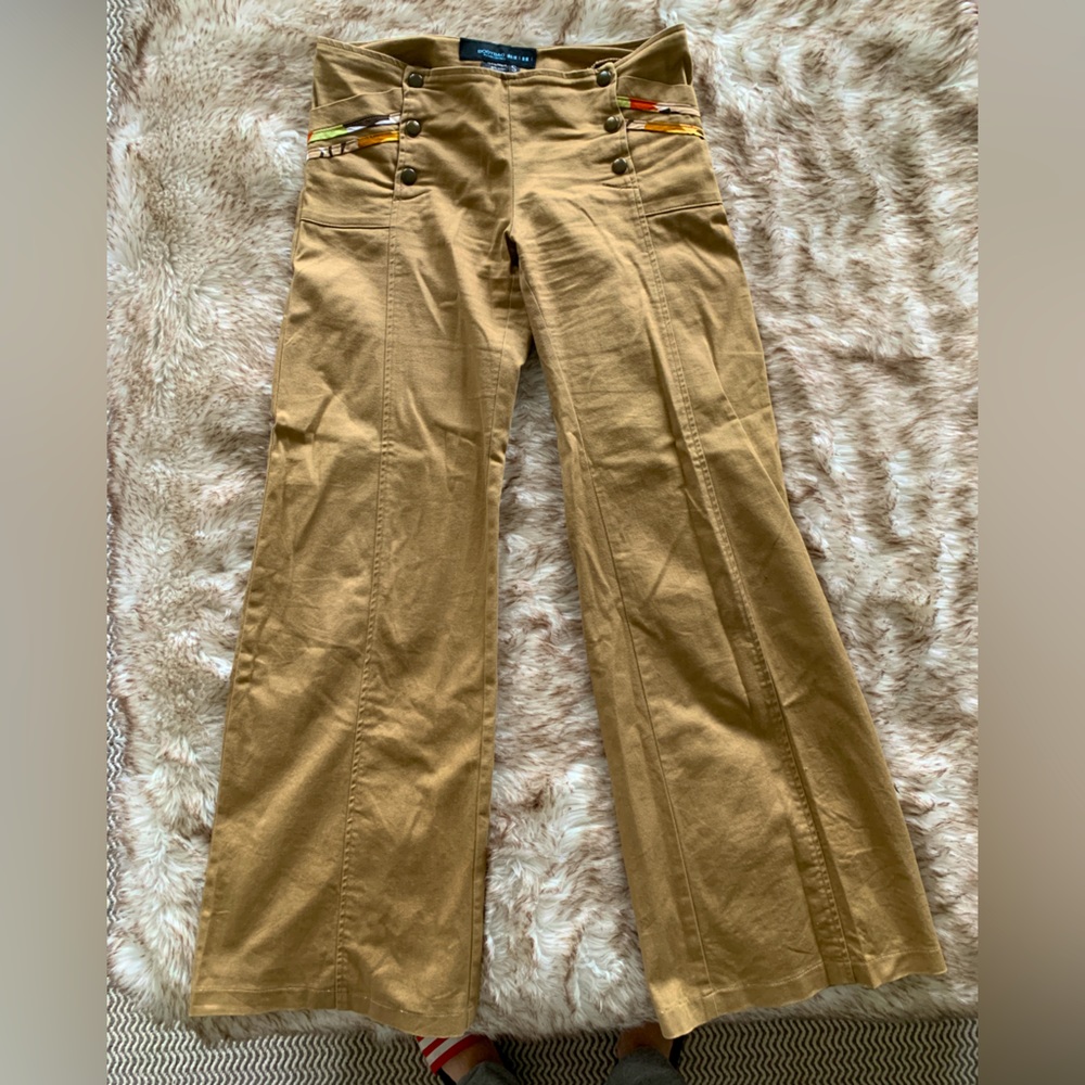 Wide leg summer khaki pants size small